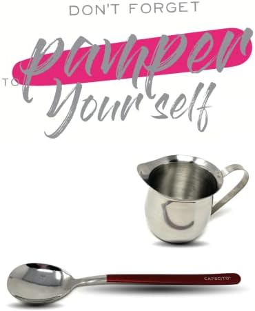 Cafecito Espresso Creamer Kinker ו- Stoon Spoon | קרם פעמו
